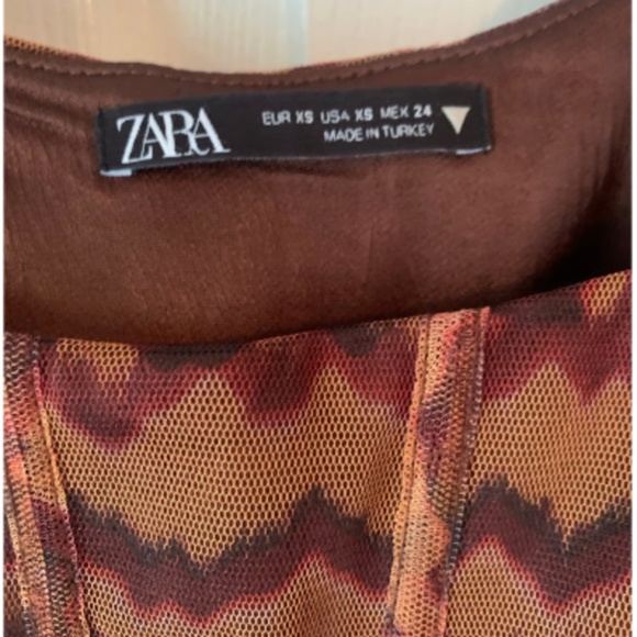 XS - Zara Abstract Corset Top - Picture 5 of 7